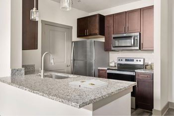 Sleek granite countertops